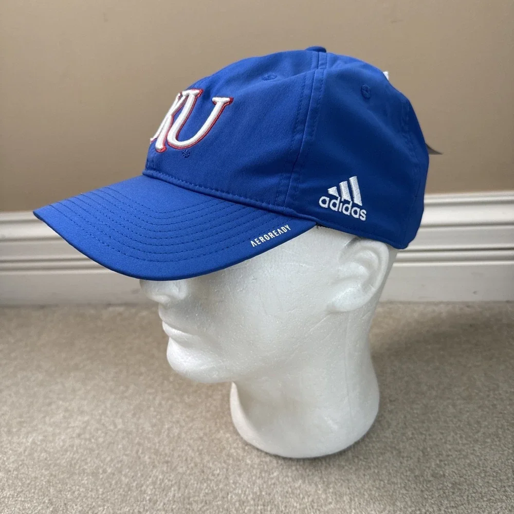 NWT Kansas Jayhawks‎ Mens Womens Hat Slouch Aeroready Hat Cap KU Basketball